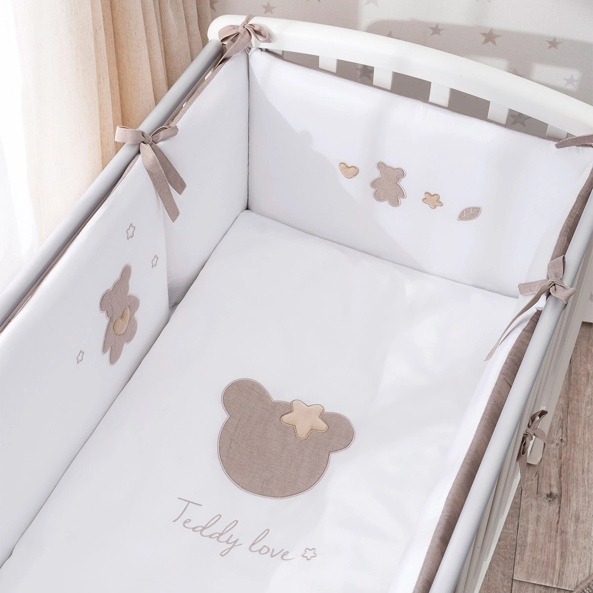 Комплект в кровать 6 предметный Teddy Love (Perina) песочный