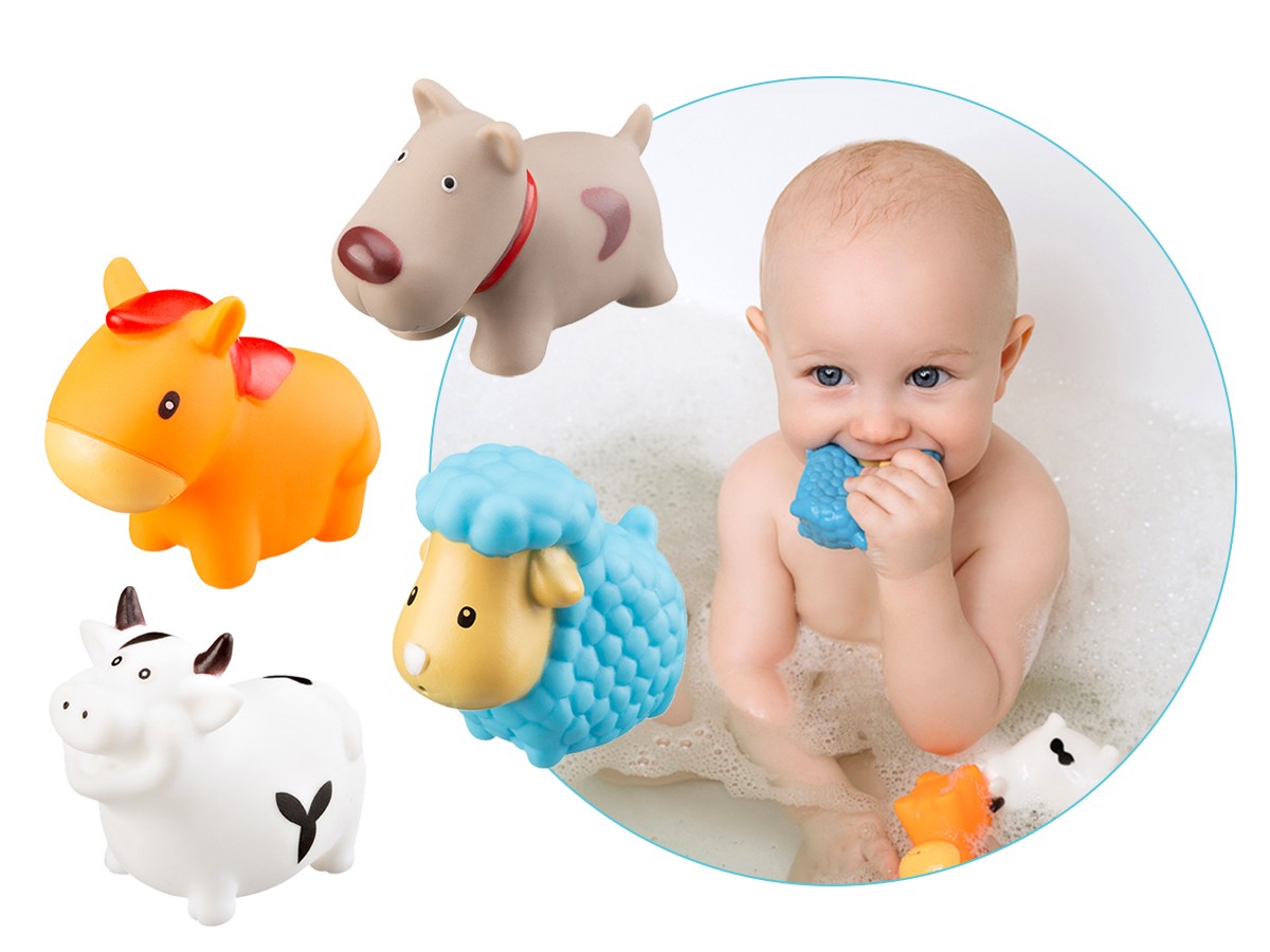 RRT-810 Набор игрушек для ванны "Моя ферма" Roxy-Kids