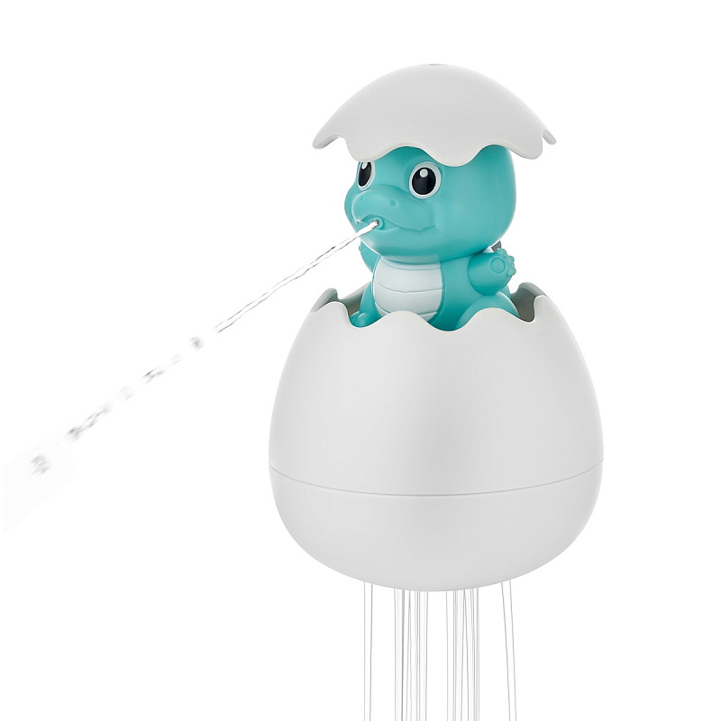 Игрушка для ванной 2 в 1 Roxy-Kids яйцо-лейка REGG-001 голубой динозавр