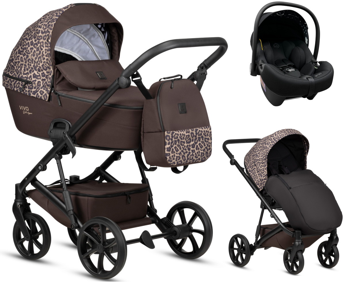 Коляска 3 в 1 Tutis Viva 6+ Wild Elegance Wild Moca (322)