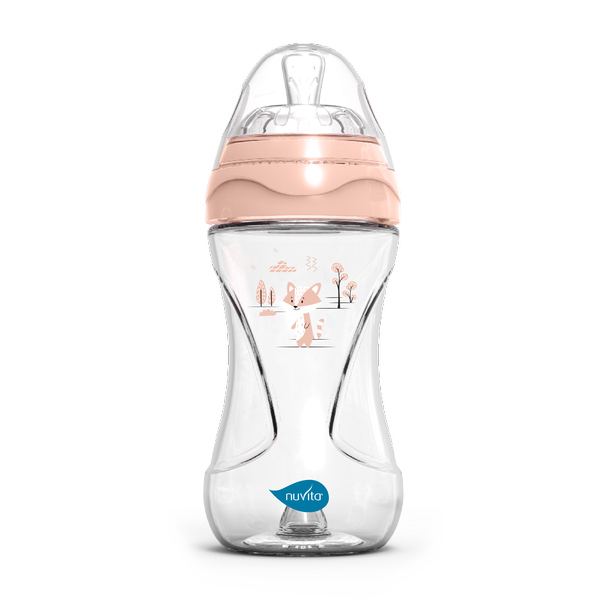 Антиколиковая бутылочка 6031 Materno Feel 250мл, пластик, розовый