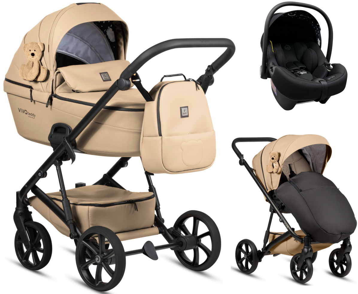 Коляска 3 в 1 Tutis Viva 6+ Teddy, Creamy (111)