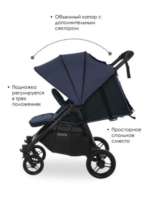Коляска прогулочная Valco Baby Snap 4 Flatt Matt, Deep Blue 