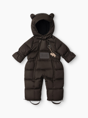 89145-0 Комбинезон детский (dark brown) р.56-62 Happy Baby