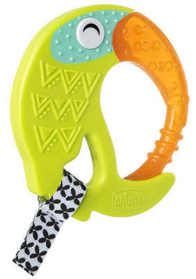 281603 Прорезыватель Chicco Fresh Funny Teether Toucan с зубным кольцом 6 мес+