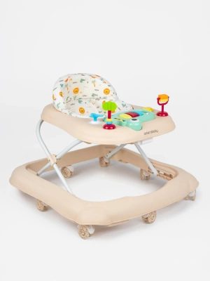 Ходунки детские с электронной игровой панелью Amarobaby, First Steps, бежевый