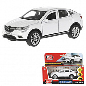ARKANA-12-WH Машина металл RENAULT 12 см, откр дв, багаж, инерц, белый