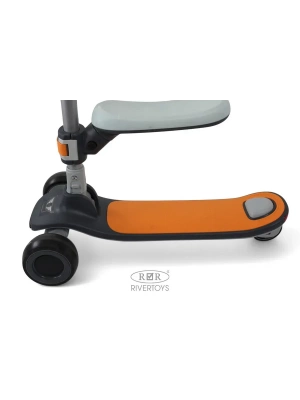 Cамокат RiverToys HB-009 GRAPHITE/графитовый
