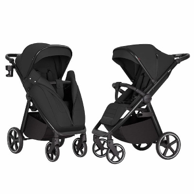 Коляска прогулочная Carrello Bravo SL CRL-5520 / 2026, DELUXE Ink Black (Черный)