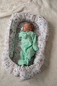 21605/1 Babyedel Комбинезон муслин закрытые ножки Мятный р.62