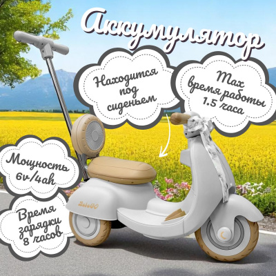 Электроскутер Bicly Bubago (серый)