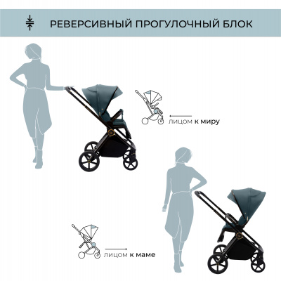 Коляска 2 в 1 Sweet Baby Elegante GL Blue