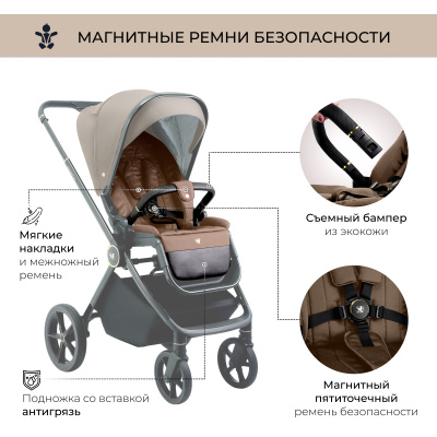 Коляска прогулочная Sweet Baby Elegante GL Brown