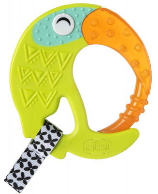 281603 Прорезыватель Chicco Fresh Funny Teether Toucan с зубным кольцом 6 мес+