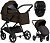 Коляска 3 в 1 Tutis Leo 3+, с автокреслом Beno Black (203 Brown)