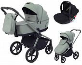 Коляска 3 в 1 Rant Flex Soft Therm Forest Green с автокреслом Cruise + переходник