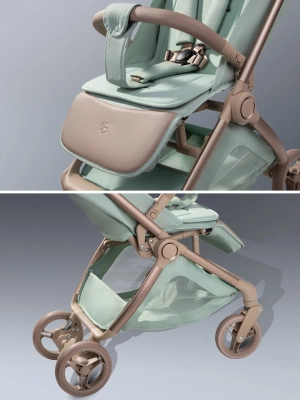 Коляска прогулочная Amarobaby, Jaunt, зелёный