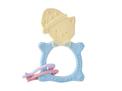 RMT-001 ПРОРЕЗЫВАТЕЛЬ УНИВЕРСАЛЬНЫЙ ДЛЯ МАЛЫША MEOW TEETHER ОТ ROXY-KIDS, ЦВЕТ ГОЛУБОЙ