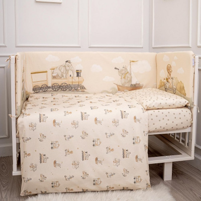 Комплект в кровать 6 предметный Письмо другу  бежевый 6134 (Lappetti)