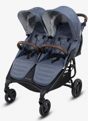 Коляска прогулочная для двойни и погодок  ValcoBaby Snap Duo Trends (Denim)