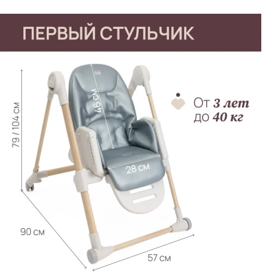 Стульчик для кормления Chicco Polly Armonia Greenery