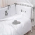 Комплект в кровать 6 предметный Teddy Love (Perina) серо-оливковый