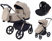 Коляска 3 в 1 Rant Flex Soft Therm Sandy Beige с автокреслом Cruise + переходник