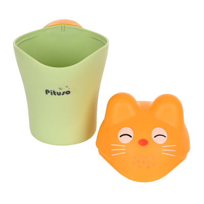 Ковш Pituso Котик с крышкой FG811 Green