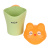Ковш Pituso Котик с крышкой FG811 Green