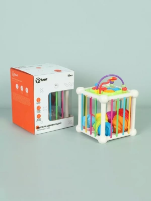 O-002 Сортер развивающий RANT Mechanix cube white 