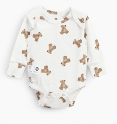 90096 Боди с длинным рукавом (bears) р.80 Happy Baby