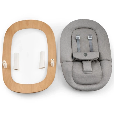 Шезлонг Happy Baby HAMMY gray&milky 91047