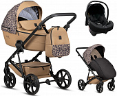 Коляска 3 в 1 Tutis Viva 6+ Wild Elegance Leather Savannah Brwon (323)