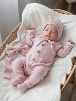 0416-1/розовый Комплект вязаный Argo Baby " 