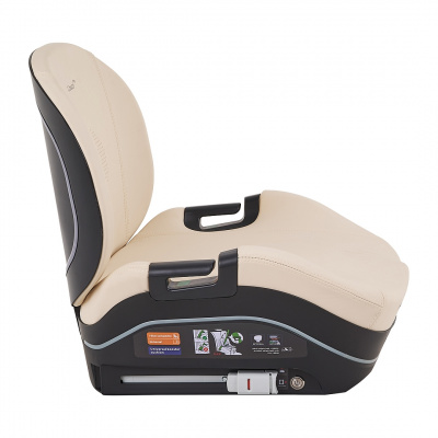 Бустер автокресло Pituso COSCO PRO (i-Size) Beige/Бежевый leather/кожа F001-Pro-beige