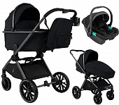 Коляска 3 в 1 Pituso Mayla Black+ автокресло Santiso 