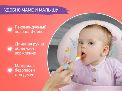 RFD-020BL Набор ложек для первого прикорма BUNNY COOK (голубая)