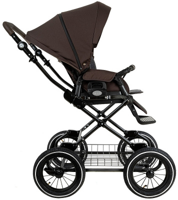 Коляска 2 в 1 Roan Bass Next Classic BNC/83/2 Turkish Coffe/Black/руч.Cappuccino