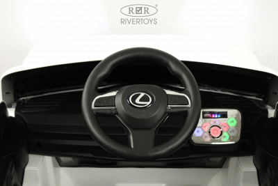 Электромобиль RiverToys Lexus 570 E555EE белый