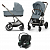 Коляска 3 в 1 Cybex Balios S Lux TPE 2025 (с дождевиками), Stormy Blue (Голубой)
