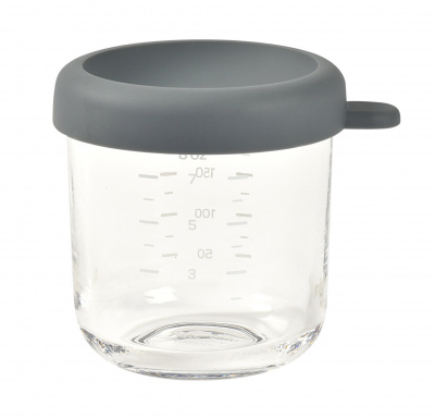 914012 BEABA Контейнер стеклянный с крышкой 250мл. Mineral/Portion verre 