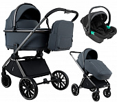 Коляска 3 в 1 Pituso Mayla Graphite + автокресло Santiso 