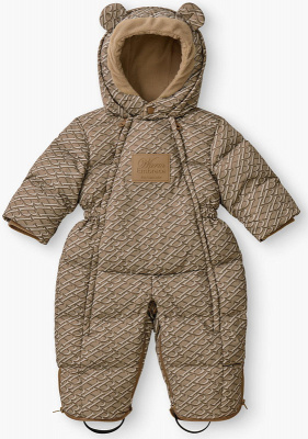 Комбинезон детский Happy baby 89144-0 ЧЗ бежевый (буквы) / beige (letters) 68