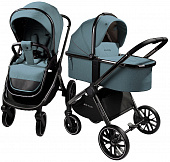 Коляска 3 в 1 AmaroBaby Motus V2, бирюзовый