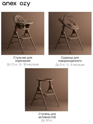 Стульчик для кормления Anex Ozy, Fluff (OZ-03)