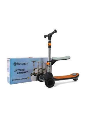 Cамокат RiverToys HB-009 GRAPHITE/графитовый
