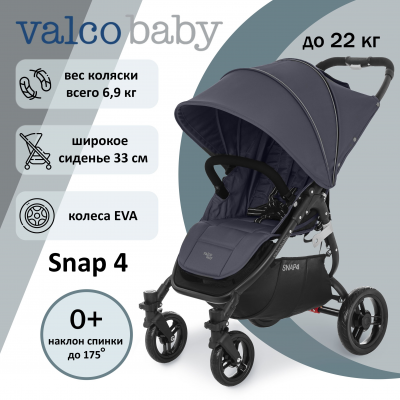 Коляска прогулочная Valco Baby Snap 4 Flatt Matt, Deep Blue 