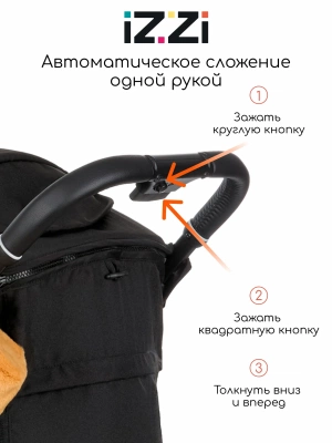 Коляска прогулочная iZZi RoaD (Black) 