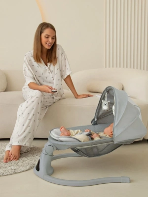 Электронные качели Amarobaby Funny swing, серый