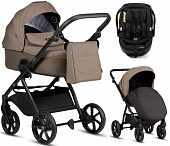 Коляска 3 в 1 Tutis Leo 3+, с автокреслом Beno Black (261 Cinnamon)